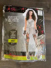 Drop Dead Gorgeous Zombie Bride Halloween Costume Adult Small 2-4