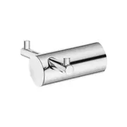 ACA Robe Hook Clothes Holder Wall Mounted Hanger Double Towel Rack Chrome