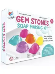 Gem Stones Soap Making Kit – DIY Craft Project for Kids Ages 8-12+ STEM Science