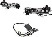 Turn Signal Lights Car DRL for Tesla for Model 3 for Model Y 2017 2018 2019 2020 2021 2022 Daytime Running Lights 12V LED Daylight Fog Lamp Turn Signal Turn Signal Lights(A Headlight Plug)