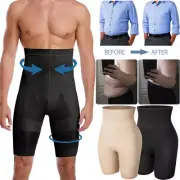 Men Compression High Waist Boxer Shorts Soft Underwear Girdle Pants Body Shaper