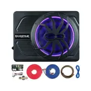 800W 10" Slim Under Seat Powered Car Subwoofer, Car/Truck Audio Sub Built in ...