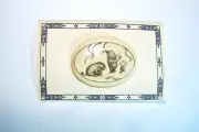 ANOUK JOHANNA SCRIMSHAW WINNIE THE POOH PIGLET BROOCH PIN TEDDY BEARS EEYORE