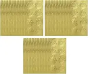 jojofuny 30Sheets Self Adhesive Wax Seal Stickers for Wedding Invitations Elegant Design for Envelopes Cards and DIY Projects Retro Style Embossed Seal Stickers