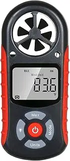 8 in 1 Handheld Digital Anemometer Wind Speed/Wind Chill/Temperature/Humidity/Heat Index/Dew Point/Barometric Pressure/Altitude Meter Digital Meteorograph with LCD Backlight