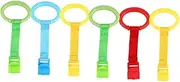 Vaguelly 6pcs Pull Ring Bed Hand Rings Crib Grab Ring Stand Ring Handle Bed Stand up Rings Oddler Walking Assistant Accessory Pull to Stand Toys Toys Cloth