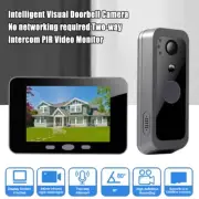 2.4G Wireless Smart 4.0" LCD Screen Intercom Video Doorbell Camera Monitor Home