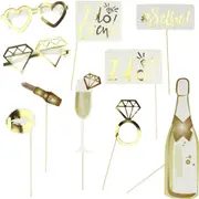 I Do Crew Photo Booth Props (Set of 10)