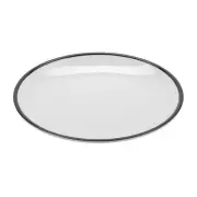 G.E.T. CS-800-W/BK Settlement Bistro White Melamine 8" dia. Side Dish - 4 Doz