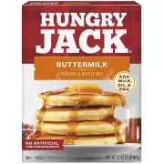 Hungry Jack Buttermilk Pancake Mix and Waffle Mix, 32 Oz Box
