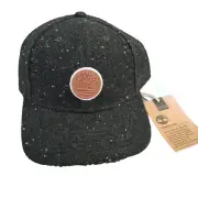 NWT Timberland Tweed Snapback Gray Baseball Hat Cap Patch Logo