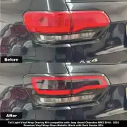Tail Light vinyl wrap overlay kit Met. Gloss Black compat. w/ Jeep GC WK2 14-22 (for: Jeep)