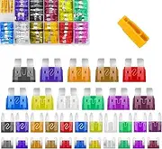 Car Fuse Assortment Kit, 330 Pieces, Standard/Mini/Low Profile, 2A-40A, for Cars/RVs/Trucks