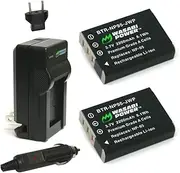 Wasabi Power Battery (2-Pack) and Charger for Fujifilm NP-95 and Fuji FinePix Real 3D W1, X100, X100S, X-S1