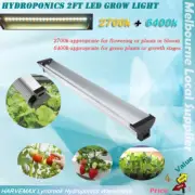 2pcs Hydroponics Dual Spectrum LED Grow Light 2FT 24W Indoor Plants Propagation