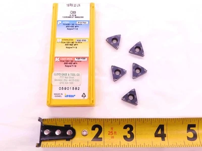 5pcs NEW ISCAR 16IRM 20 UN IC908 TiAIN COATED CARBIDE THREADING INSERTS