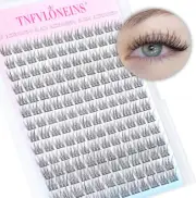 Natural Lash Clusters Wispy Eyelash Extension 168Pcs Cluster Lashes Extension...