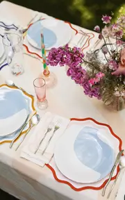 [Misette] Set-Of-Four Embroidered Linen Placemats