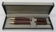 NEW Vintage APICS WOOD PEN & PENCIL Box GIFT SET Laser Engraved NE Iowa Chapter