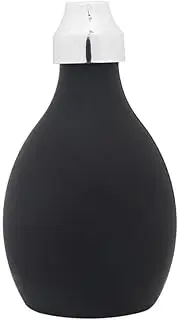 Powder Spray Bottle Empty Spray Bottle Barber Hair Fibers Spray Applicator Refillable Spray Pump Dispenser Rubber Extrusion Body (Black, One size)