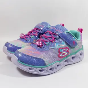 Skechers 兒童燈鞋 閃燈 公主鞋S Lights-Heart Lights 紫藍 302316LBLMT