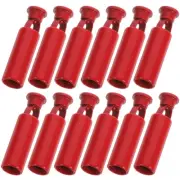12 Pcs Drawstring Fixing Buckle Metal End Caps Cord Stoppers