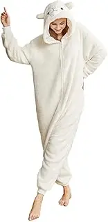 [Novelcos] Unisex Alpaca Pajamas Animal Zipper Jumpsuit Adult Cosplay Costumes