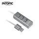INTOPIC USB2.0鋁合金4埠集線器(HB-37)-灰
