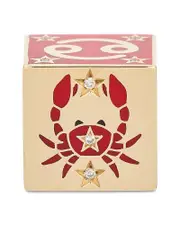 Adina Reyter 9K Cancer Zodiac Diamond & Ceramic Block Big Bead OS