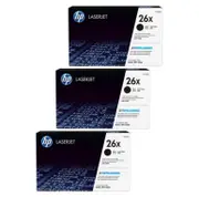 HP 26X Toner Cartridges Value Pack - Includes: [3 x Black]
