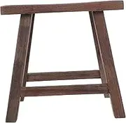 COMNESTBI Solid Wood Step Stool for Durable Wooden Foot Stool for Bathroom Kitchen Living Room Friendly Shoe Changing Stool Sturdy Design for Everyday Use