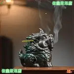 台灣熱賣🔥招財麒麟香薰爐陶瓷薰香爐擺件室內精美香薰爐擺件檀香沉香薰香爐XGE857