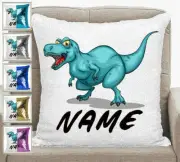Personalised Dinosaur Magic Sequin Mermaid Cushion Cover 5 Colour Choices