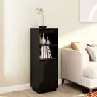 Highboard Black 37x34x110 cm Solid Wood Pine vidaXL