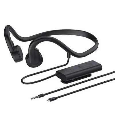 Wired Bone Conduction Bluetooth Headphones with 3.5Mm/Typec Wires,Open-Ear Bl...