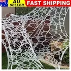 Halloween Large Spider Web with Tent Stake Flexible Spider Webbing 100x400cm