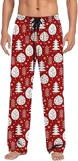 [Generic] Little House Pajama Pants with Drawstring and Pockets Fuzzy House