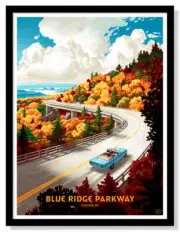 Blue Ridge Parkway by Nicolas Delort Ltd Edition x/ Poster Print MINT Art