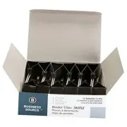 Fold-Back Binder Clips, Black, Large (Pack of 12)