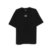 [44 Label Group] 44 Label Group Logo-embroidered Cotton T-shirt M BLACK