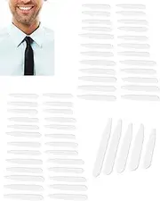 BPTRKOM Set of 50 Collar Stays, Shirt Collar Reinforcers for Men's Shirts, so That The Shirt Collar Fits Perfectly All Day Long, for Men, Father, Husband, Shirt (White)