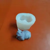 在飛比找蝦皮購物優惠-立體貓造型蠟燭矽膠模具可愛動物巧克力慕斯香薰石膏模型BK82