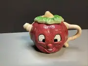 Vintage Ceramic Strawberry Teapot