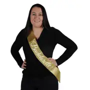 Gold Glitter Bachelorette Sash