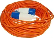 Maypole 10m Extension Lead, 230V 16 Amp Industrial Connectors, Orange