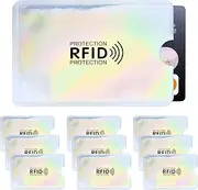 [Culinavog] RFID Blocking Sleeves 10 Pieces Credit Card Protector, RFID Blocking Passport Sleeves with Pattern, RFID Blocker Card Case, Secure Passport Sleeves, for Cards Passport Identity Theft Protection