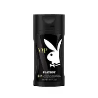 在飛比找PChome24h購物優惠-PLAYBOY VIP經典男性保濕香水2合1洗髮沐浴膠 25