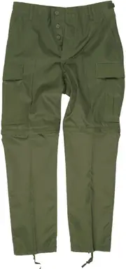 Mil-Tec BDU Field Zip-Off, textile pants , color: Olive , size: L