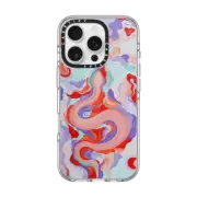 iPhone 16 Pro Clear Case MagSafe Compatible Serpentine by Katie Over