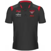 Essendon Bombers ISC AFL Mens Media Polo by Sporting House